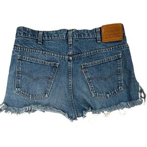 Vintage 80s Levis orange tab cut off shorts